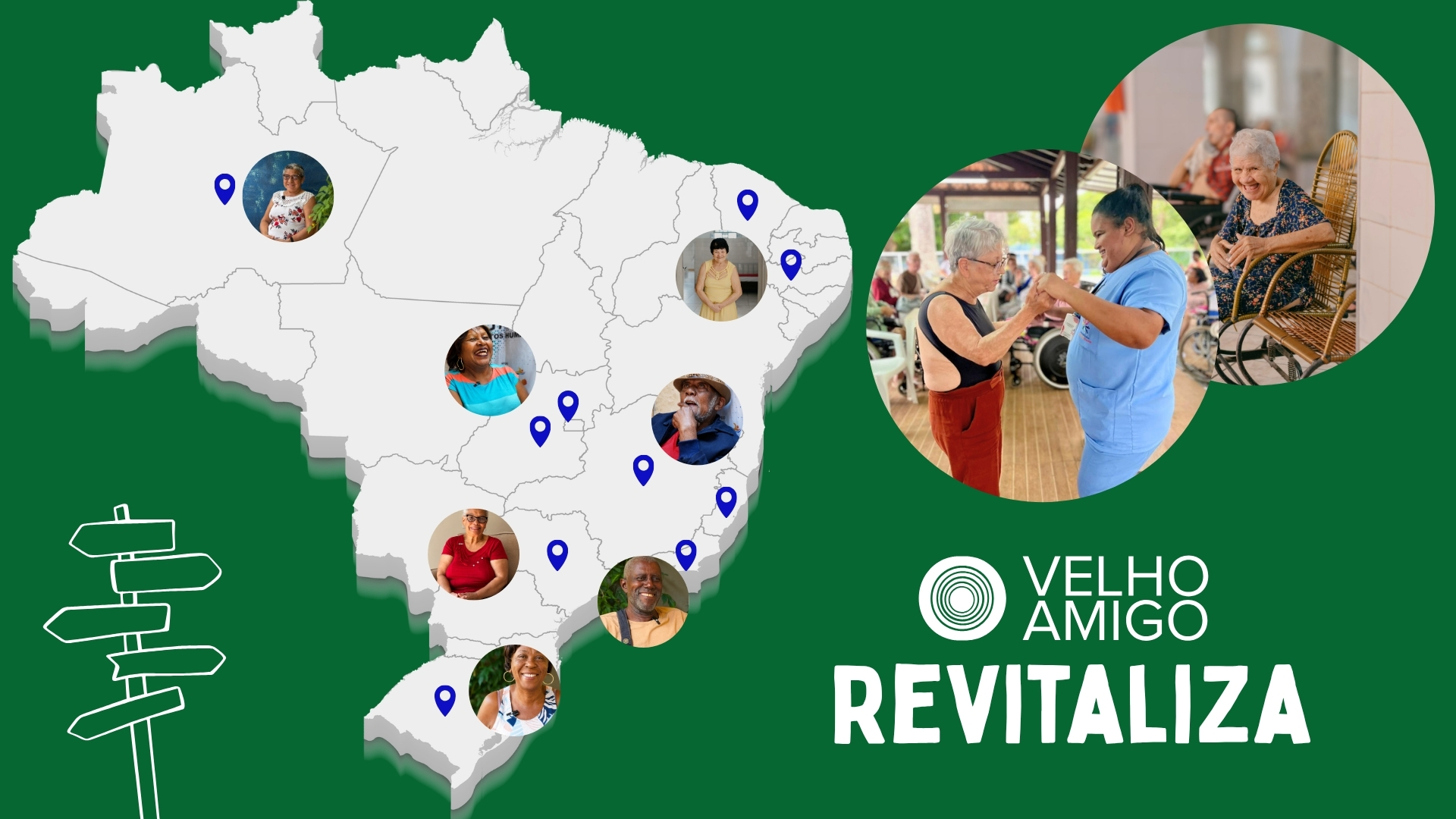 Mapa do Brasil destacando a atuação do Programa Revitaliza em diferentes regiões do país.