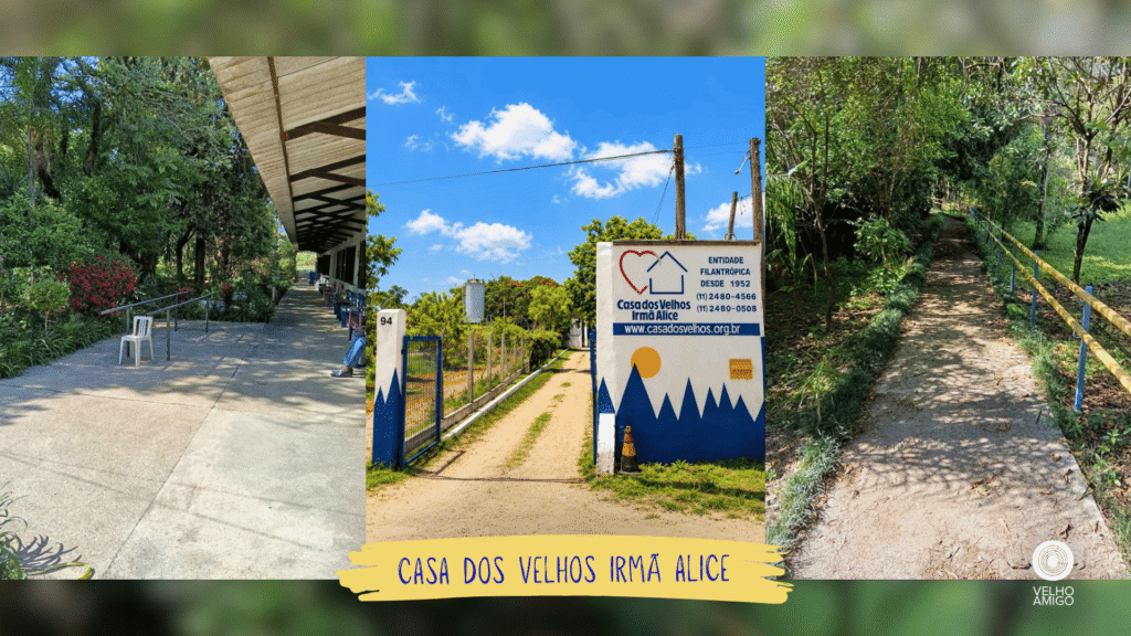 Áreas externas e espaços de circulação da Casa dos Velhos Irmã Alice.